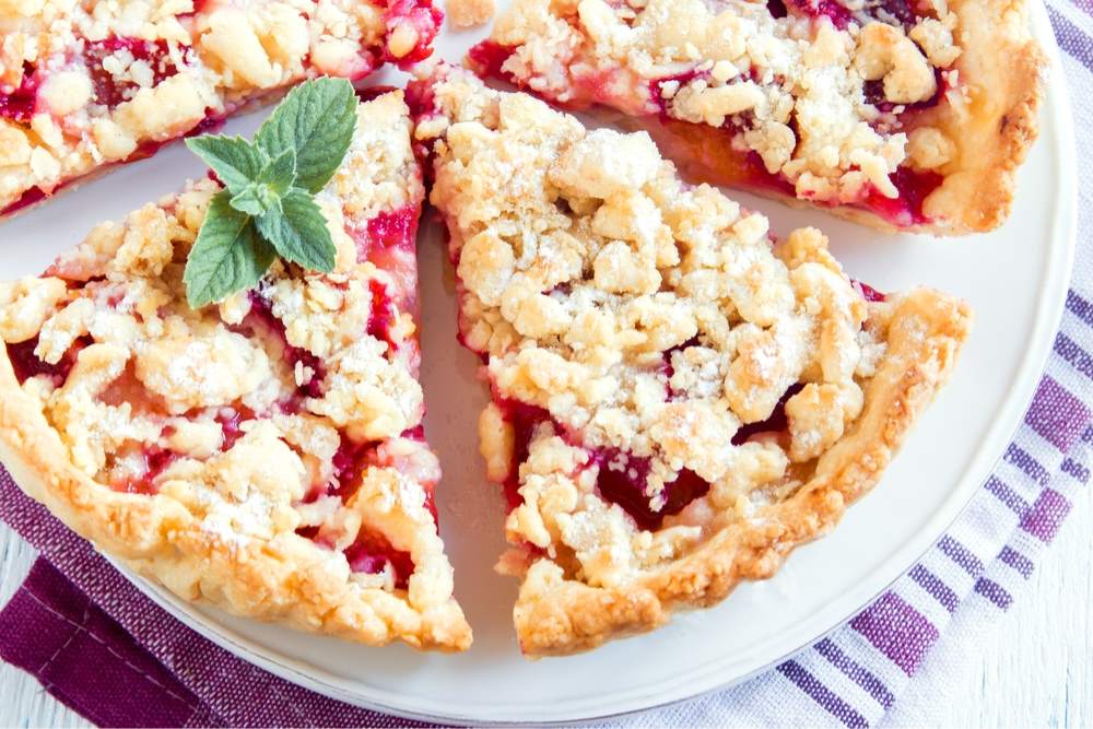 crumble con ciliegie
