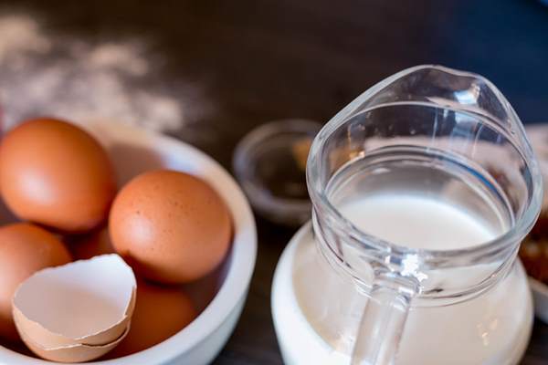 Latte e uova vitamina A
