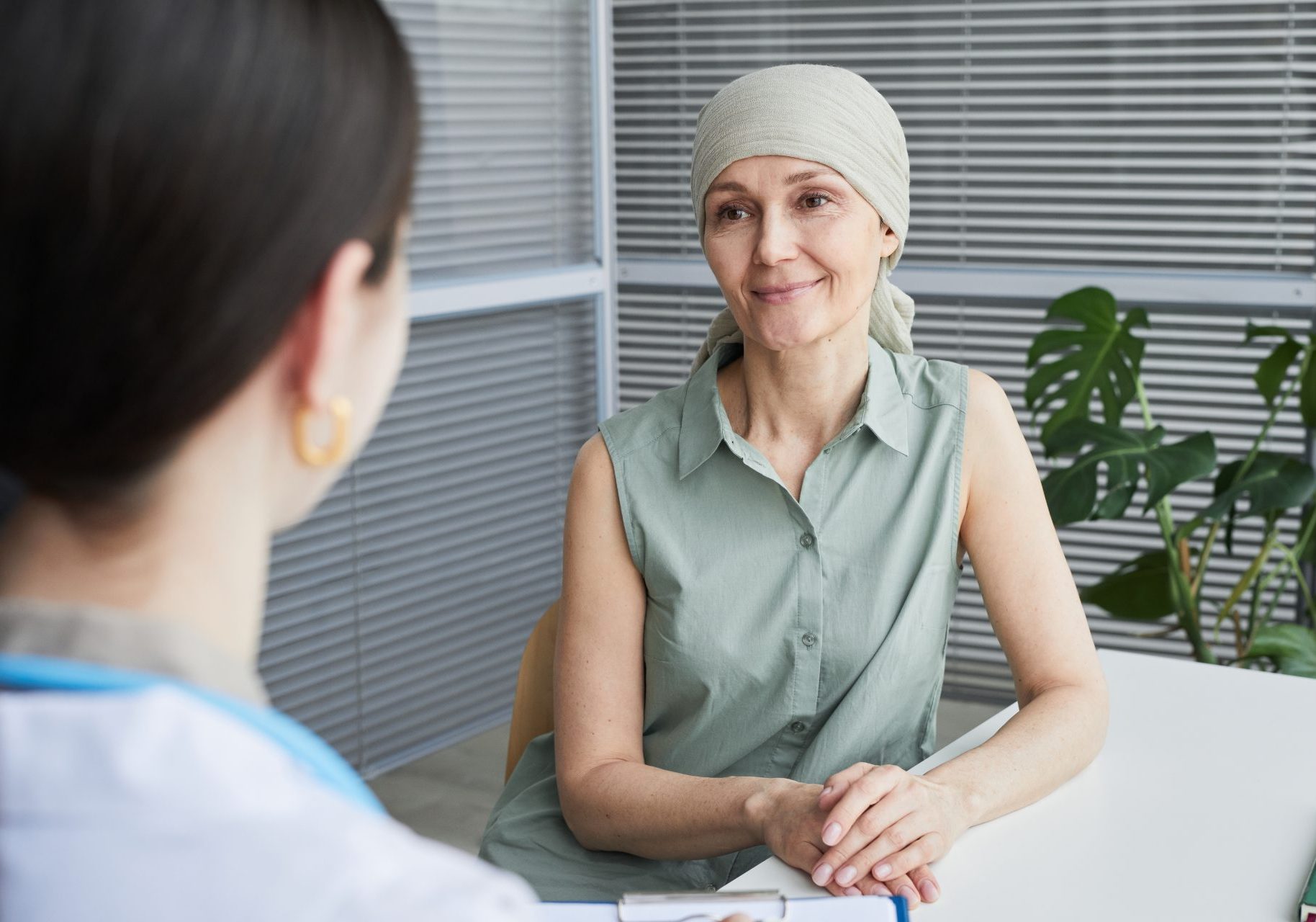 paziente oncologica con medico