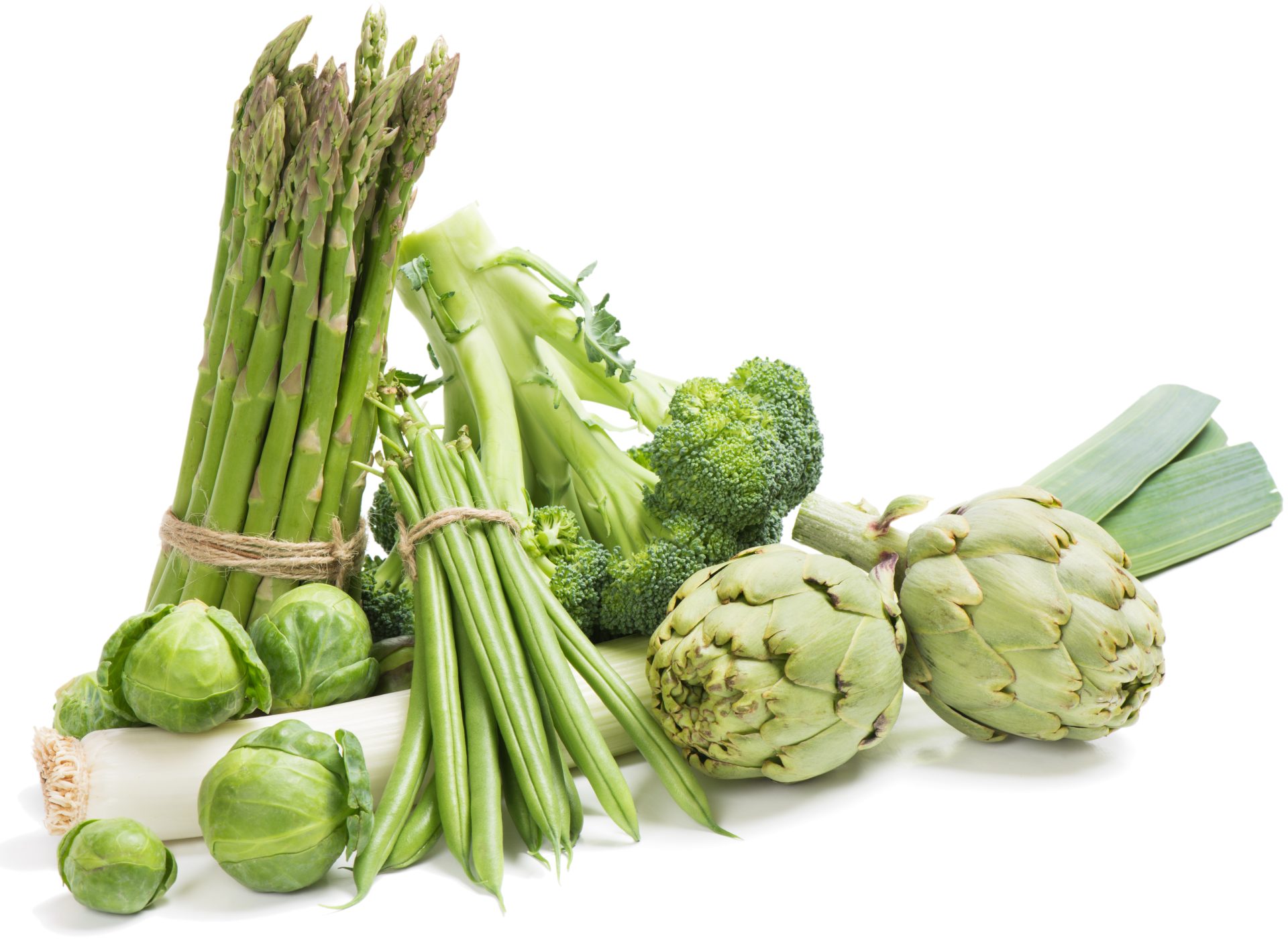 carciofi porro broccolo asparagi cavoletti di Bruxelles fagiolini